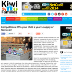 Win your child a year's supply of footwear!