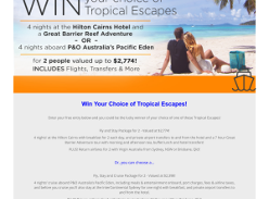 Win Your Choice of Tropical Escapes