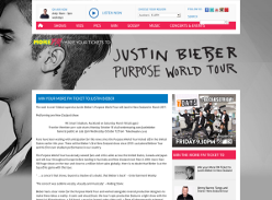 Win your More FM Ticket to Justin Bieber in New Zealand
