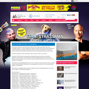 Win your More FM Ticket to Strassman