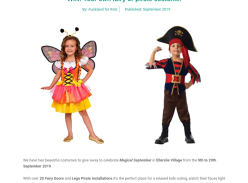 Win your own Fairy or Pirate Costume