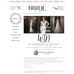 Win your wedding gown